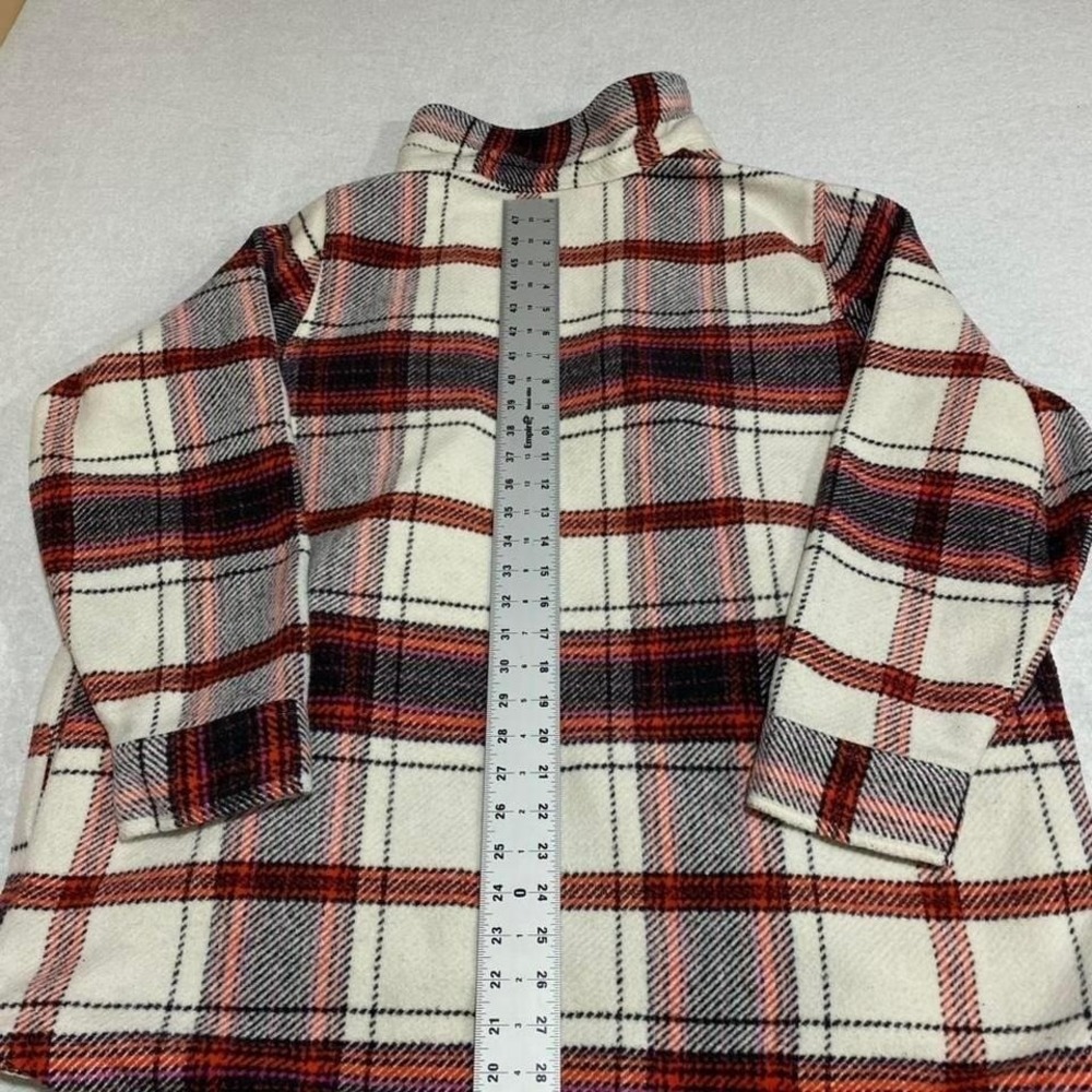 Universal Thread Red Plaid Button-Up Jacket Size … - image 4